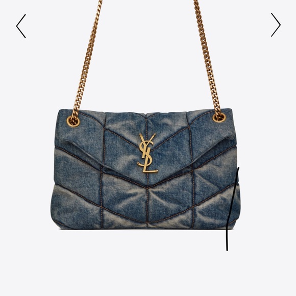 ISO Saint Laurent Denim Puffer Bag - Picture 1 of 1